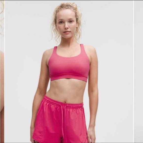 NWOT Lululemon Matching Raspberry Coulis Set. Size 8 - Picture 8 of 12